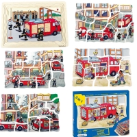 Lagenpuzzel Brandweer - 58pcs 17035